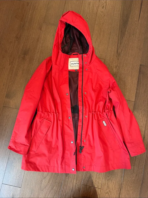 Hunter Ladies Water Resistant Cotton Smock Rain Jacket Size XL - C11-694 - Image 2
