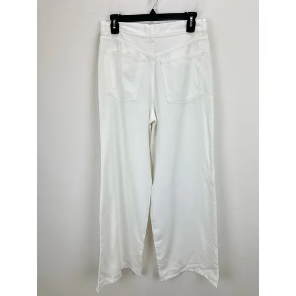 Madewell Superwide Leg Jeans Airy Denim Tile White High Rise Relaxed US 28 NWT - Image 9