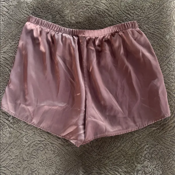 Stars Above Gold Satin Pajama Shorts - Image 2