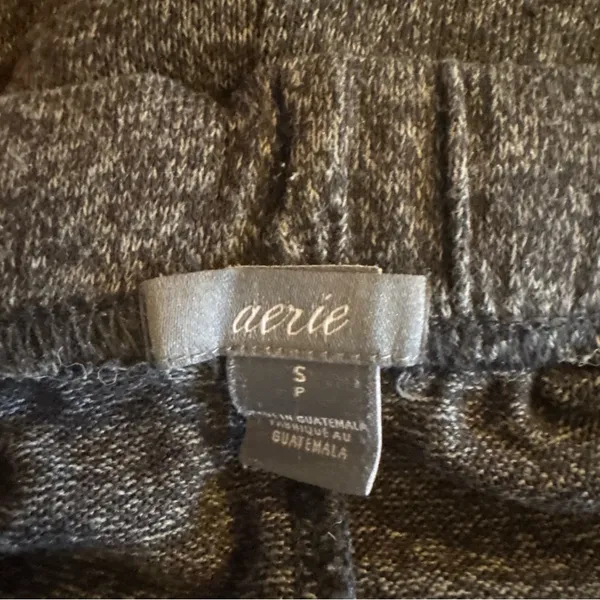 Aerie Gray Fleece Jogger‎ Women Small Sweatpants Lounge Pants Soft Cozy Pull On - Image 4