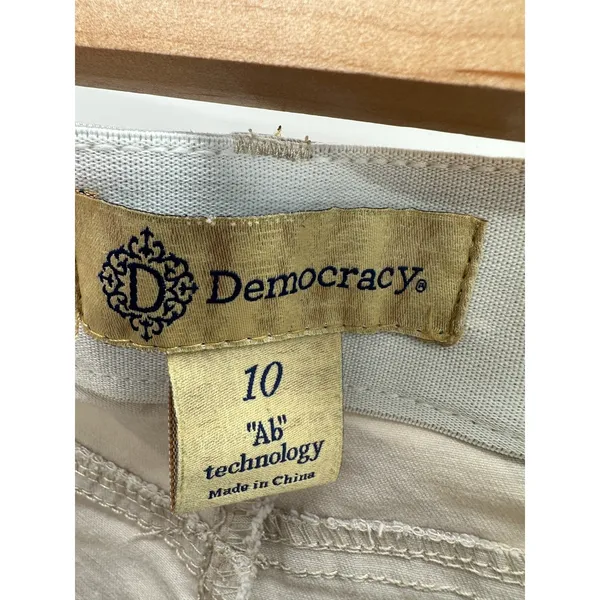 Democracy Ab Solution Camo Jeans Womens 10 High Rise Crop Ankle‎ Utility Stretch - Image 6