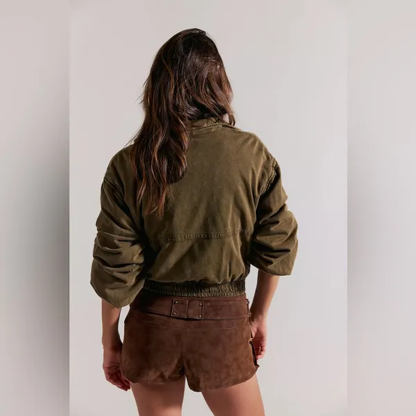 Free people Micro Mini Suede Cargo Skort - Image 2