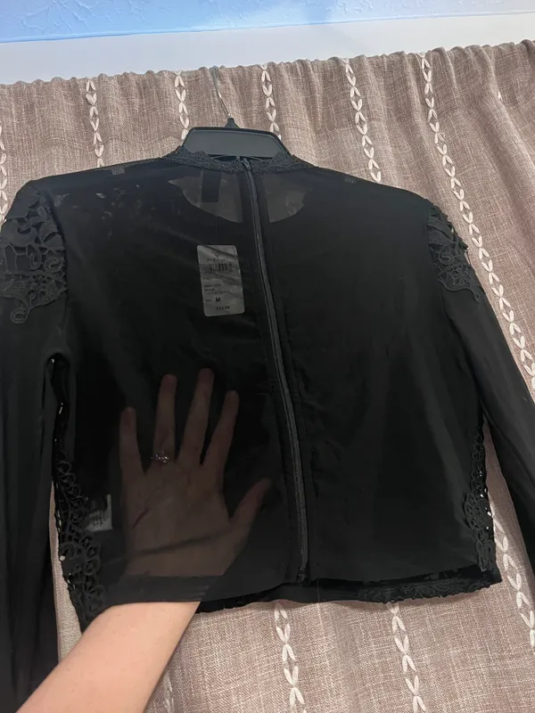Windsor Lace And Mesh Top - Image 4