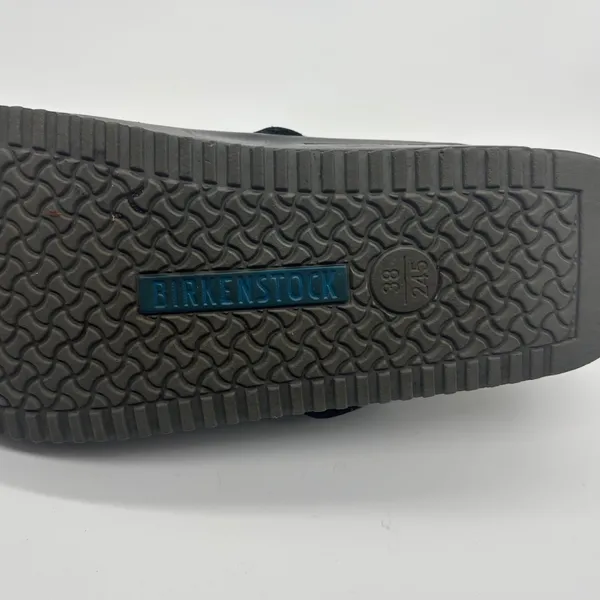 Birkenstock London Black Leather Clogs EU 38 L7 M5 Closed Toe Shoes - Image 5
