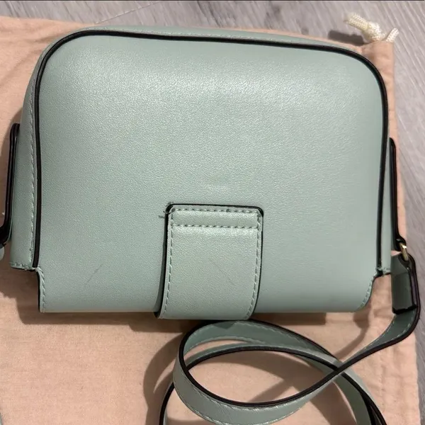 Mango Green Crossbody Bag with Vintage Design - Image 3