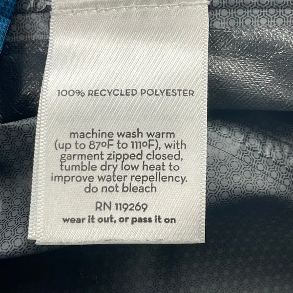 nau Women's Blue Black Lightweight Hooded Outdoor Jacket‎ Size S - Image 4