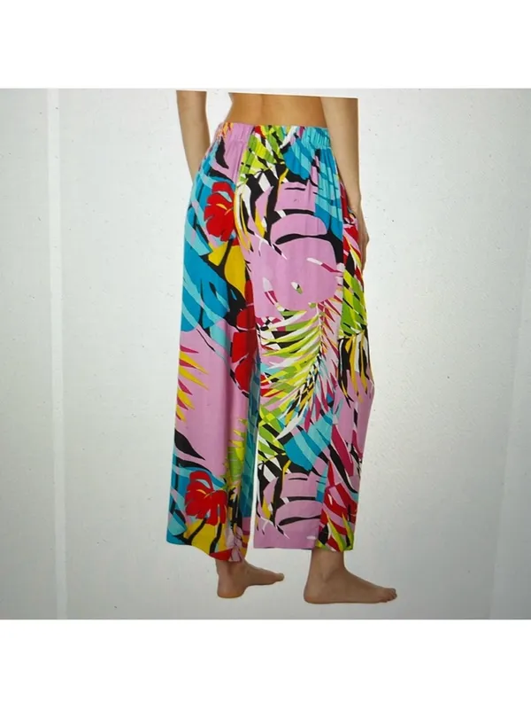 Natori Bora Bora Caftan PJs 2 PC Set Size Small Crinkle Fabric - Image 6