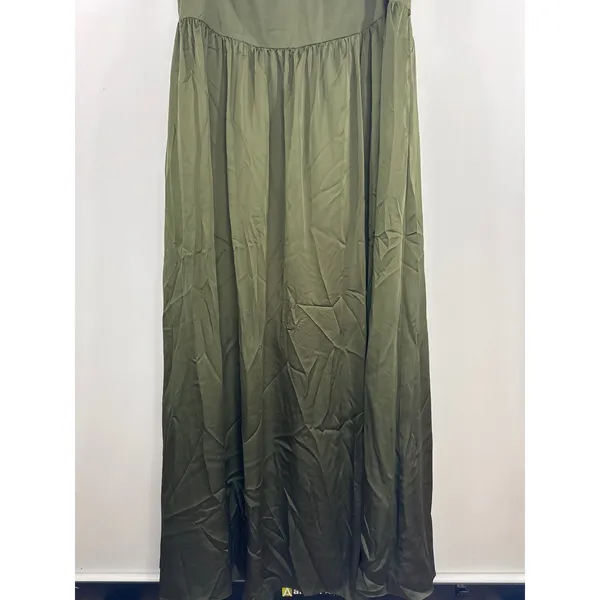 DB Studio Maxi Dress Gown Green V-Neck‎ Sleeveless Women 20 Formal Wedding Guest - Image 4