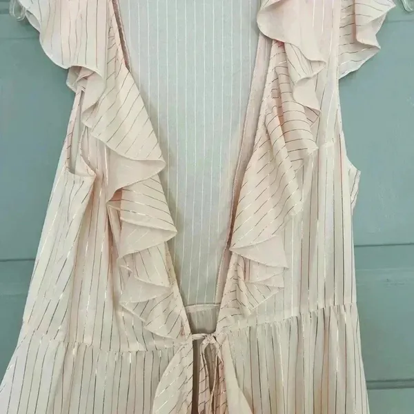 Victoria's Secret raffle kimono soft pink and rose gold color NNT BEAUTIFUL IN PERSON - Image 10