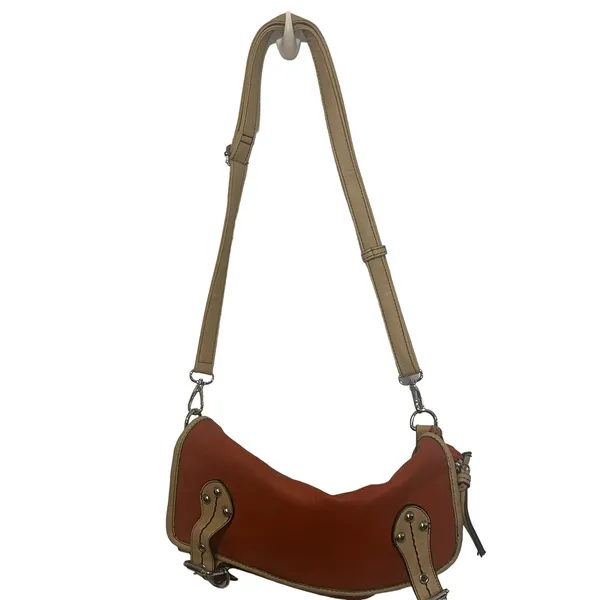 Shiraleah Leather Orange Tan Long Western‎ Shoulder Purse - Image 2