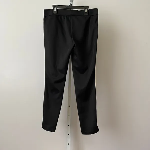 Pam & Gela S‎ Black Track Pants White Side Stripe Drawstring Tapered Athleisure - Image 6