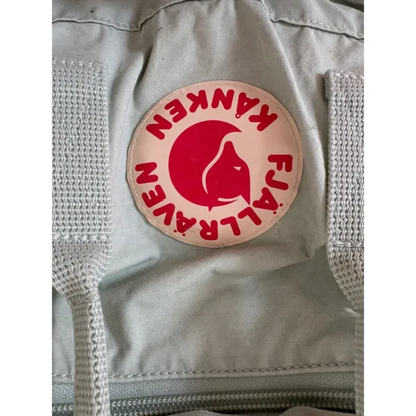 Fjallraven Kanken Classic Backpack Sage Green Vinylon F School Travel Bag - Image 2