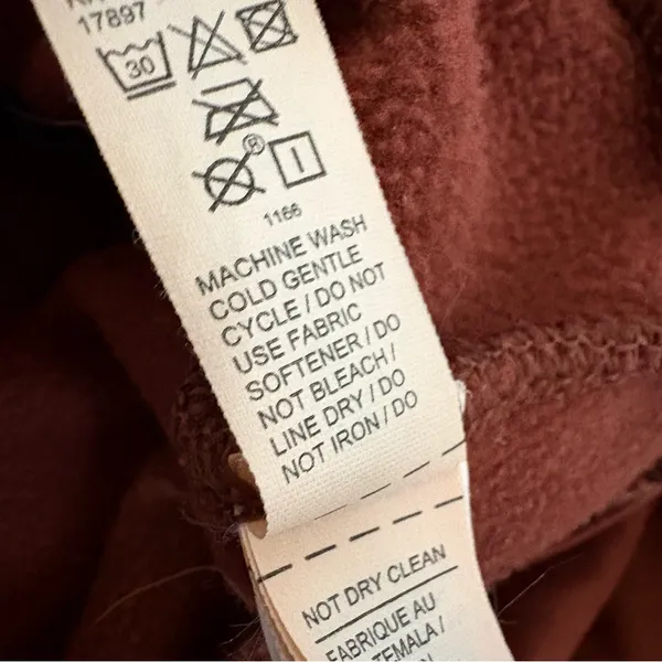 ATHLETA Altitude Polartec Half Zip‎ Sweatshirt Rust Size S Small - Image 14