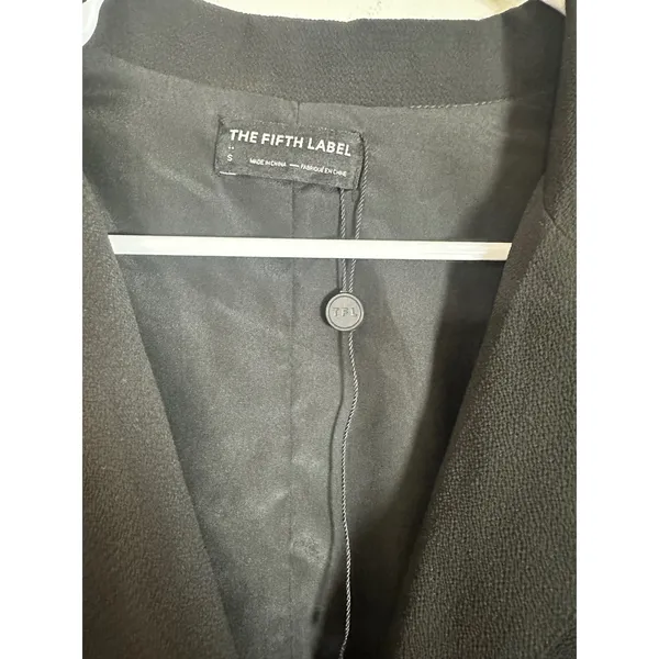 The‎ Fifth Label Face To Face Romper Black Blazer Style Long Sleeve Tie Waist S - Image 5