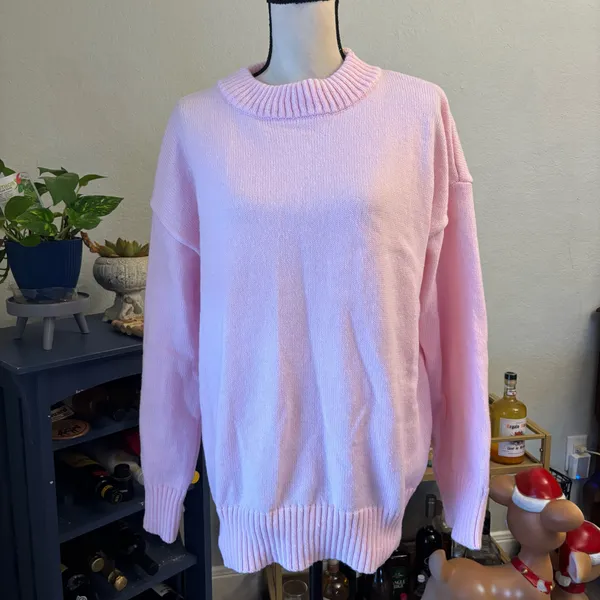 SheIn Pink Oversized Sweater - Image 2