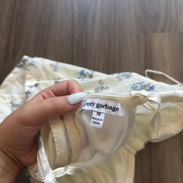 Pretty Garbage Corset Top Yellow Size M - Image 3