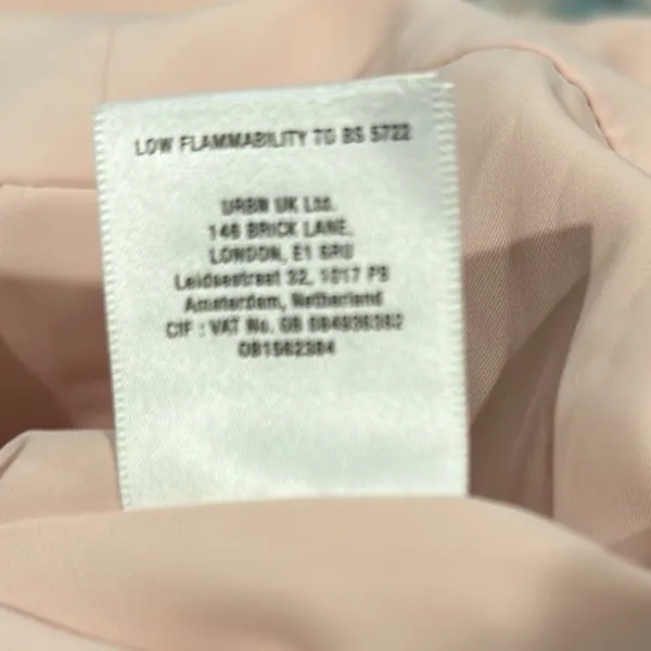 Anthropologie BHLDN CORSETED BABY PINK LONG RUCHE SIDE LINED MAXI CRISS CROSS DRESS 12 - Image 10