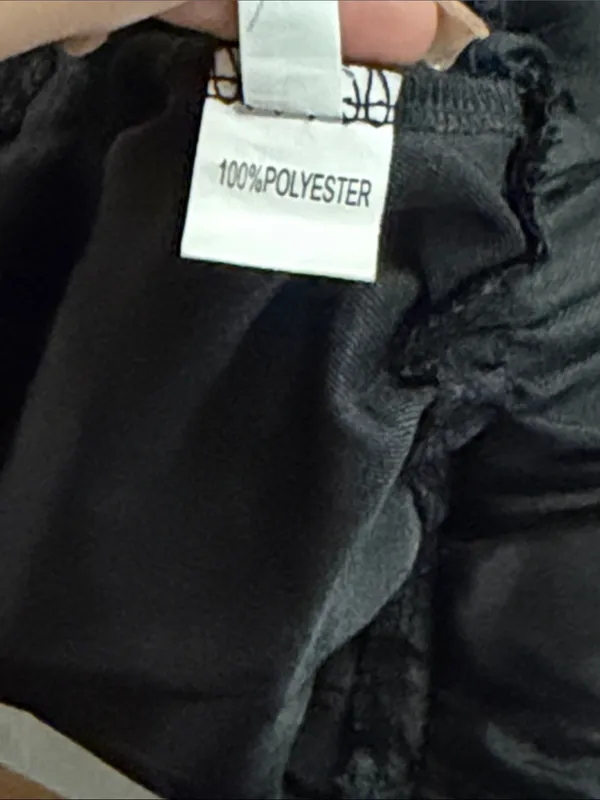 Black Drawstring Women's Shorts Size L - Image 4