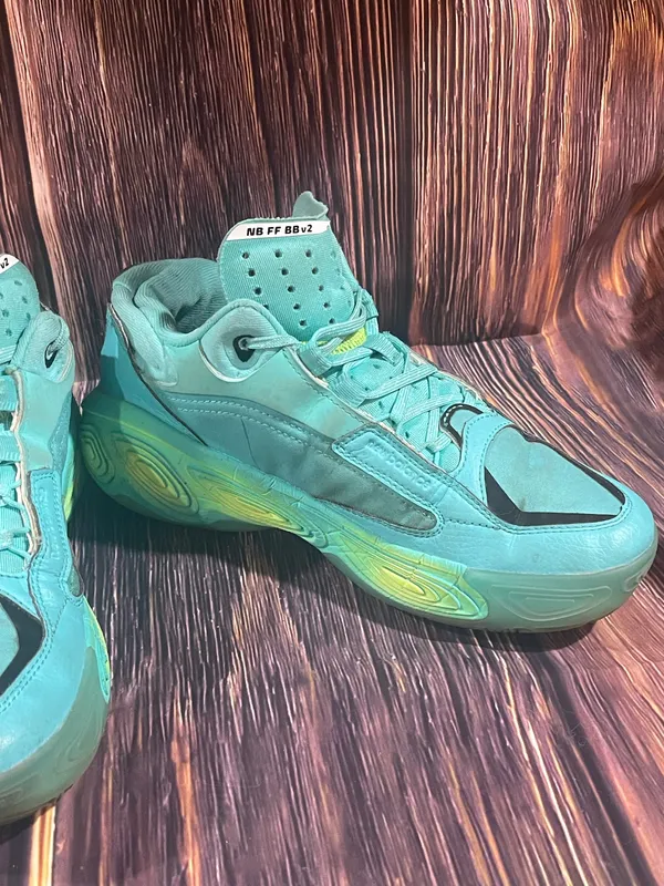 New Balance Fresh Foam BB v2 Cyber Jade Mens Size 5.5 Basketball Shoes Preowned - Image 11