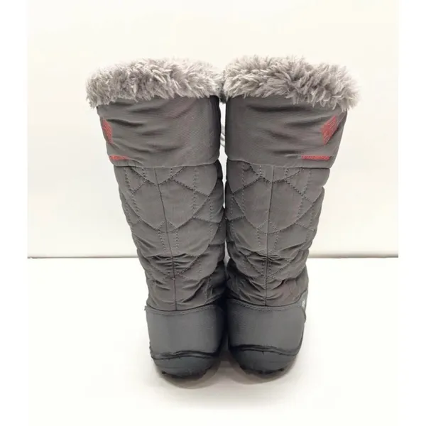 Columbia Womens Winter Boots 9 Gray Omni-Heat Waterproof Quilted Faux Fur BL5051 - Image 6