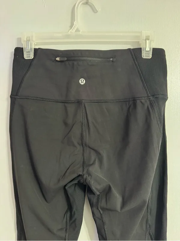 Lululemon Athletica Black High-Rise Workout Yoga Leggings Size 8 - Image 7