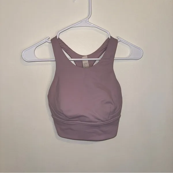 Lululemon Wunder Train Longline Bra *Medium Support, C/D Cup Pink Peony 4 - Image 3