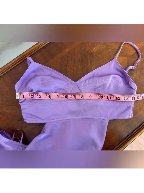 A.L.C Frank NWT Blakely Satin Side Cut-Out Open Back Dress in Amethyst Orchid Size 6 - Image 11