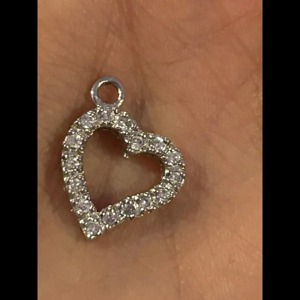 Heart Shape pendant charm 925 sterling silver i41 - Image 4