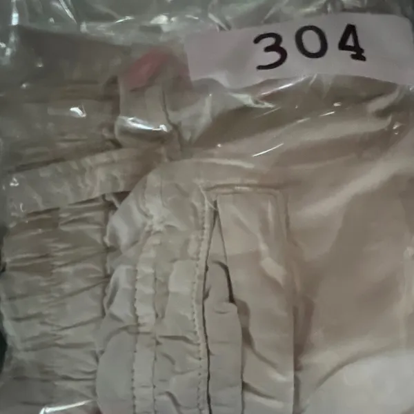 BDG Urban‎ Outfitters Y2K Cargo Pants Womens S Cream Wide Leg Elastic Waist Seam - Image 12