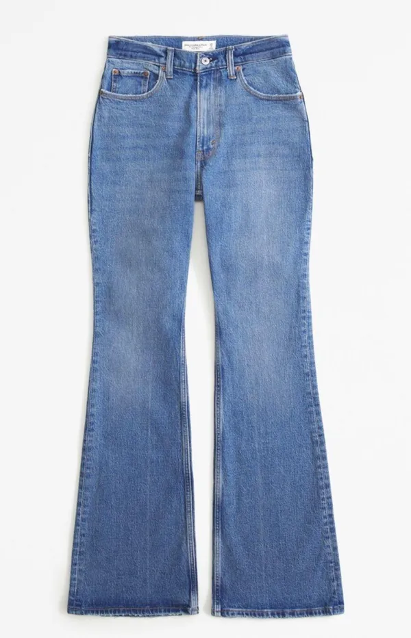 Abercrombie Curve Love High Rise Vintage Flare Jeans - Image 3