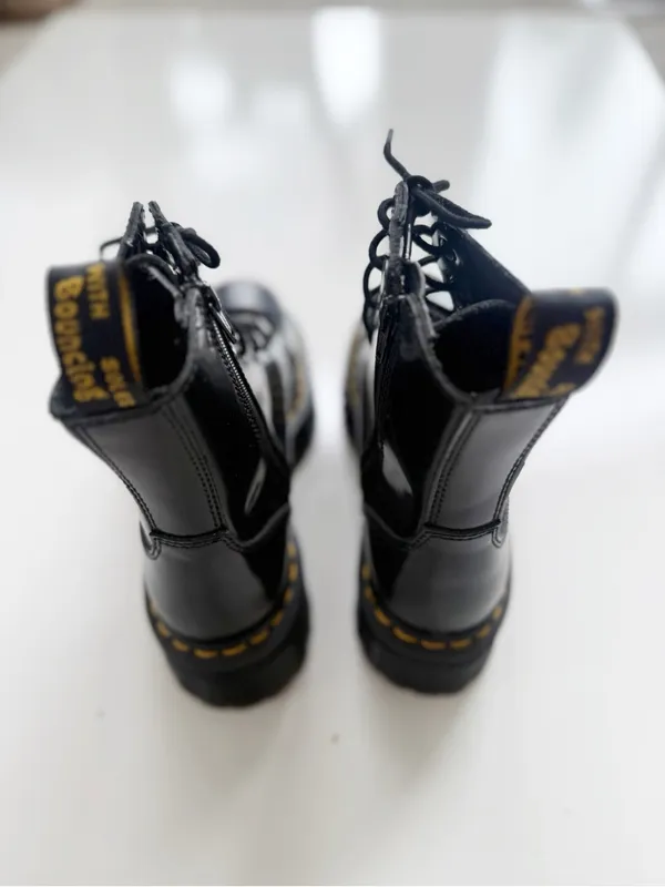 NEW Dr. Martens Jadon Black Platform Combat Boots Size 6 - Image 4