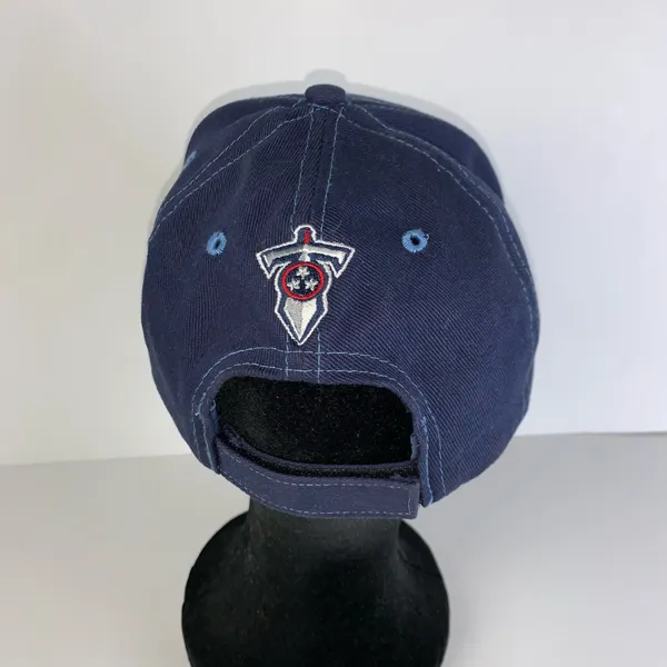Tennessee Titans Logo NFL Football Hap Cap Blue Embroidered Adjustable Casual - Image 4