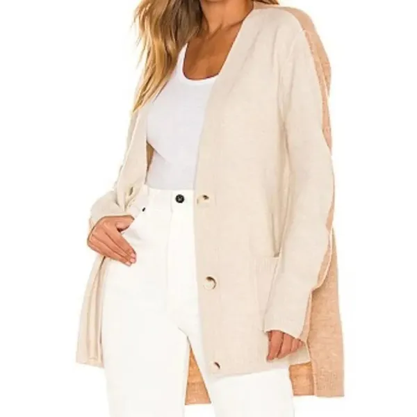 BB Dakota two tone XL cozy Grandpa cardigan with pockets - Image 2