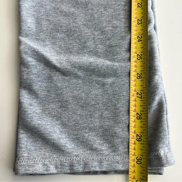 Abercrombie & Fitch Gray straight Sweatpants Logo spell out NY Y2k L - Image 5