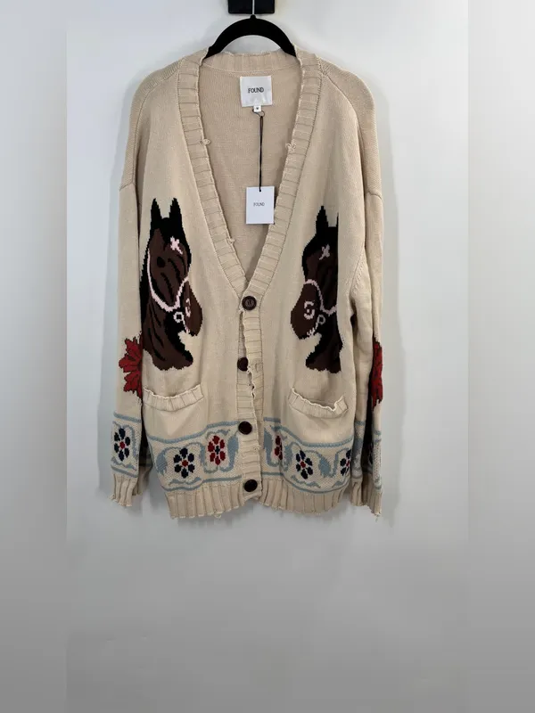 Found x REVOLVE Horse Cardigan in Multi - Image 6