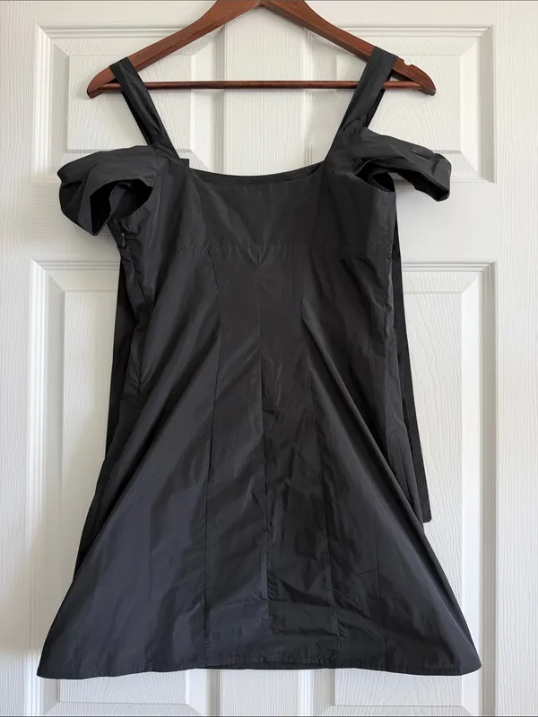 Kimchi Blue Monet Bow Mini Dress Black Satin XS NWT Urban Outfitters - Image 3