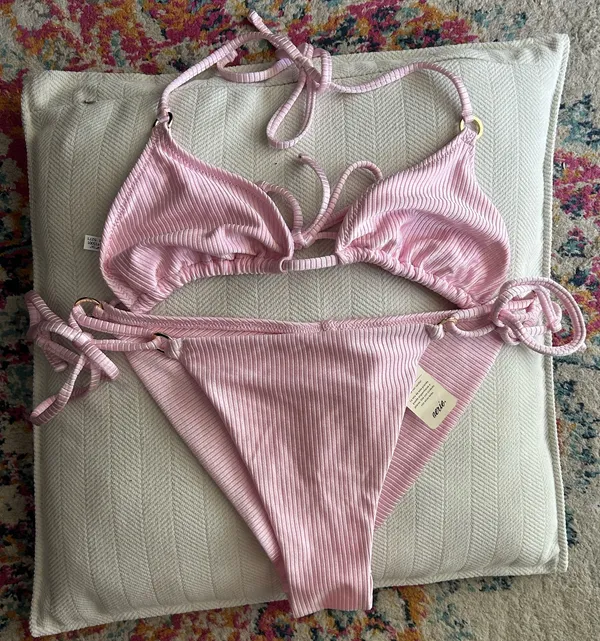 Aerie Shine Rib Bikini Medium NWT - Image 3