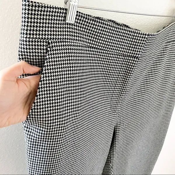 A.L.C.‎ James Pants Houndstooth Cotton Blend Black Cream Size 18 NWT - Image 6