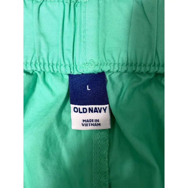 Old Navy Womens Green Elastic Waist Cotton Pull On Shorts Size Large Coastal‎ - Image 7