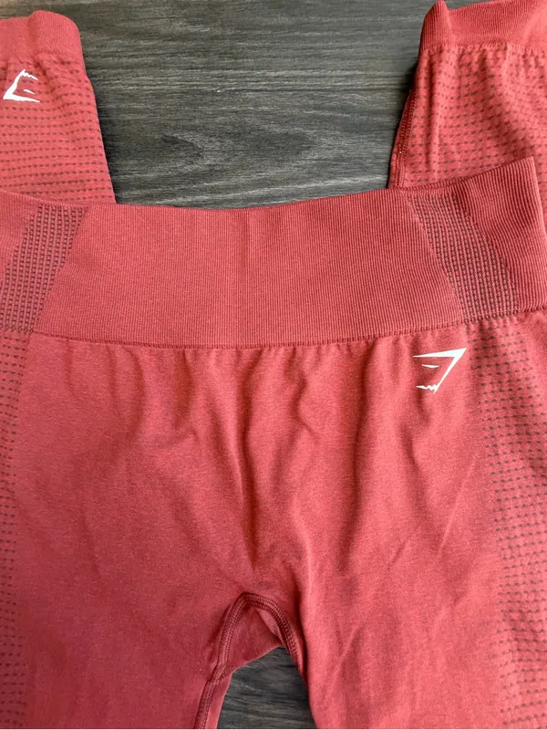 Gymshark Women’s Seamless High-Waist Leggings - Brick Red - Image 2