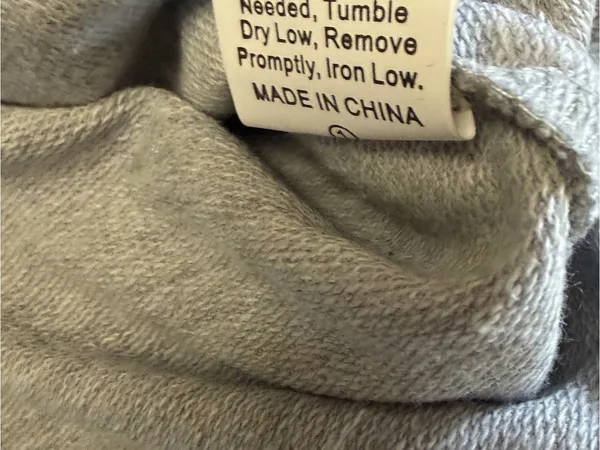 SHEIN Boston Est. 1997 Varsity Crewneck Sweatshirt Gray Red L - Image 4