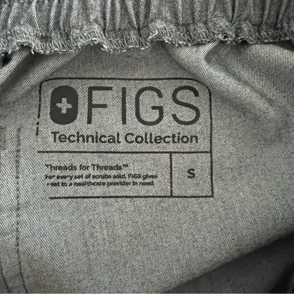 FIGS Yola Graphite Skinny Scrub Pants. Size Small - Image 10