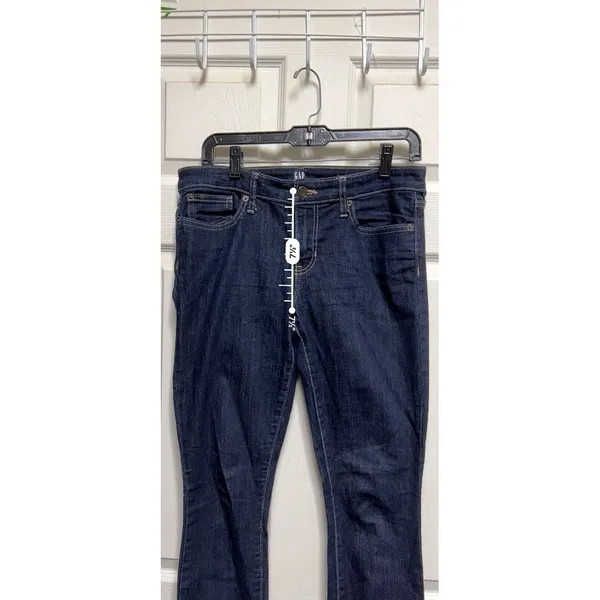 Gap Size 28 Legging Jeans‎ Skinny Jegging Stretch Dark Wash Tiny Hole - Image 3
