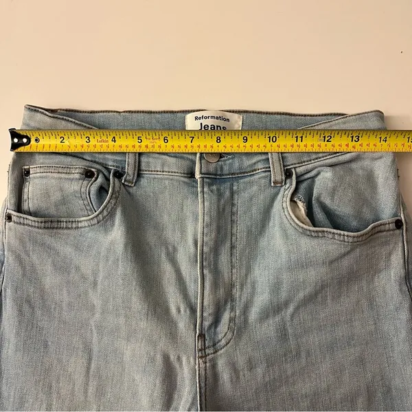 Reformation Jeans Harper High Rise Amalfi Wash 30 - Image 6