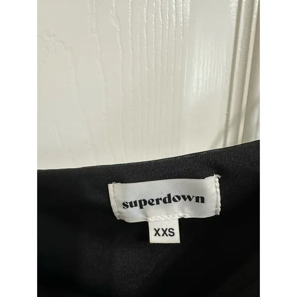 Superdown X Revolve Jerica‎ mesh mini black dress size XXS - Image 5