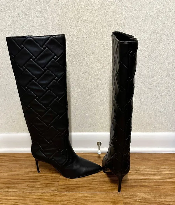 Kurt Geiger Quilted knee high boots - Image 2