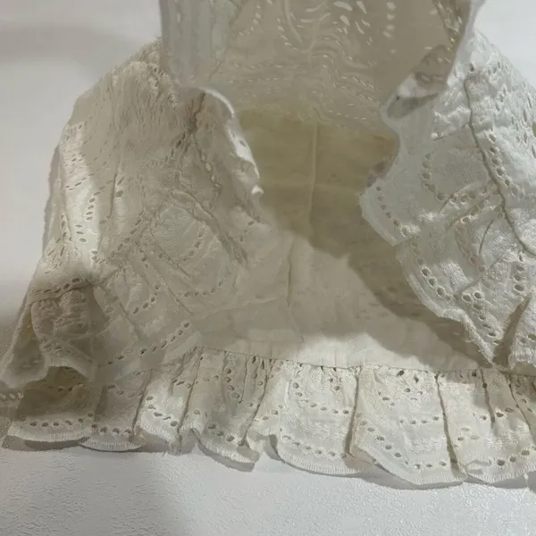 Lovers + Friends Cream Eyelet Ruffle Hem Mini Skirt Size M - Image 8