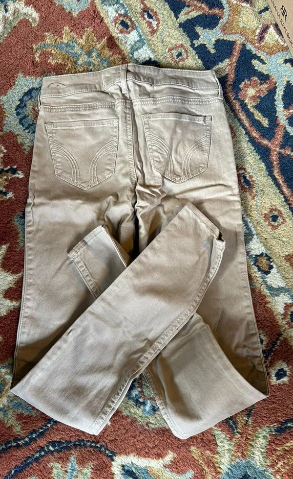 Hollister 00r Super Skinny Tan Jeans - Image 4