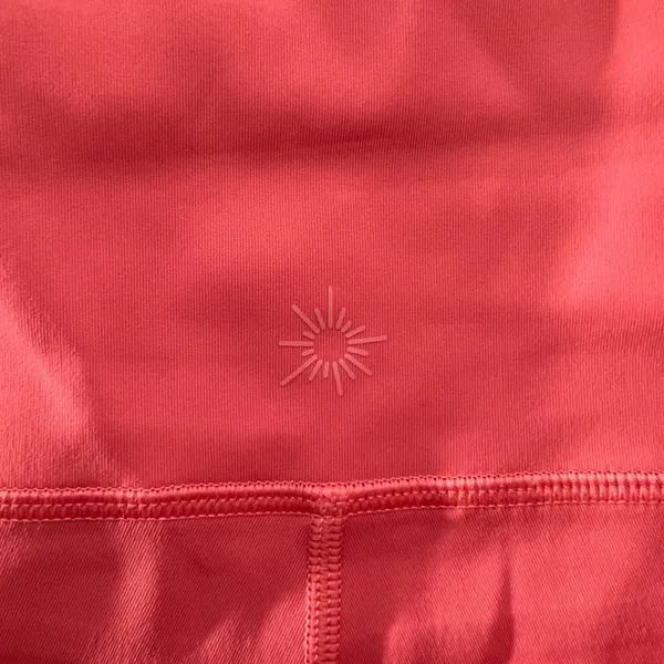 961 | Aerie‎ OFFLINE Goals Laser Cut Scalloped 7/8 Leggings Coral Pink Womens S - Image 7
