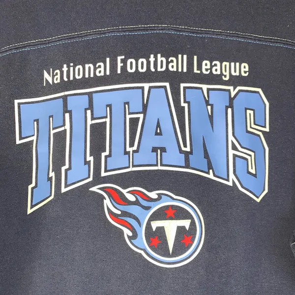 National Football League Tennessee Titans blue/gray long sleeve shirt w/hoodie size XL juniors - Image 2